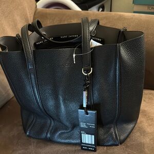 Marc Jacobs Black Pebbled Leather Handbag
